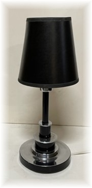 Art Deco Table Lamp with 2 Stem Disks