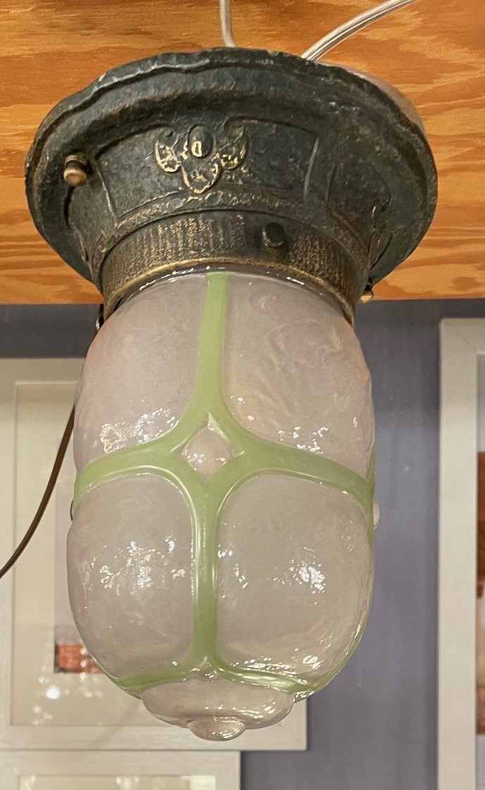 Porch light with original shade