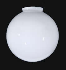 Round Globe - White - 10"