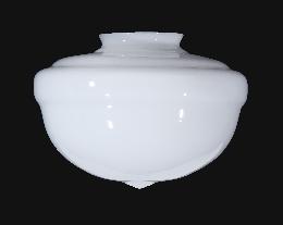 Rounded Schoolhouse - White - 10"